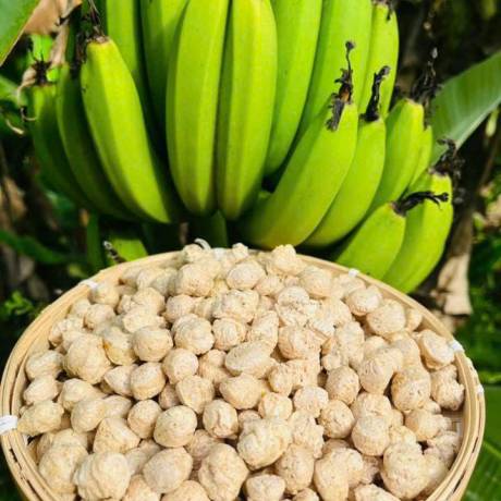VIÊN NGŨ CỐC CHUỐI XANH QNA FARM 125G - BỮA PHỤ NGON LÀNH DINH DƯỠNG