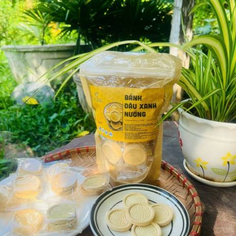 Bánh Đậu Xanh QNA Farm - túi 160g