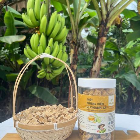 Mứt gừng viên chanh sả 450g